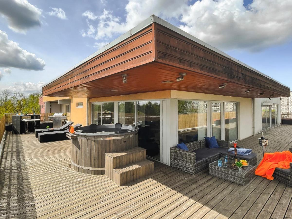 Skyhouse Riga Lux Penthouse & Spa Luaran gambar